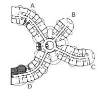 Pozicija Residencea na katu